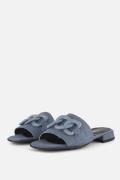 Gabor Denim Slippers blauw Textiel