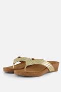 Lazamani Slippers goud Suede