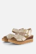 Rieker Sandalen beige Textiel