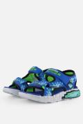 Skechers Mega Splash Sandalen blauw Textiel