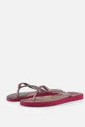 Havaianas Slim Palette Glow Slippers rood Rubber