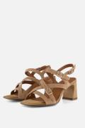 Tamaris Sandalen Met Hak beige Suède