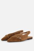 Linea Zeta Slingbacks bruin Suede