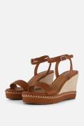 Mexx Ricky Palace Espadrilles met hak cognac
