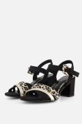 Marco Tozzi Sandalen met hak zwart Synthetisch