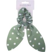 Dazzling Autumn Collection Schrunchie Tail Light Green