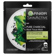 Garnier SkinActive Black Charcoal Tissue Mask Black Algae Pore Ti