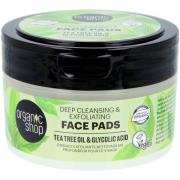 Organic Shop Deep Cleansing & Exfoliating Face Pads 20 pcs