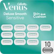 Gillette Venus Deluxe Smooth Sensitive Razor Blades x 10