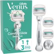 Gillette Venus Pro ComfortGlide Sensitive Razor & Holder 3 St.