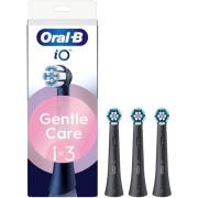 Oral B iO Gentle Care Toothbrush Heads Black 3 St.
