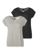 NU 20% KORTING: Vivance T-shirt met een cut-out en fijne plooi in de n...