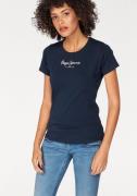 NU 20% KORTING: Pepe Jeans T-shirt NEW VIRGINIA met logoprint