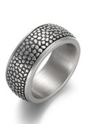 NU 20% KORTING: Firetti Ring 10,0 mm, reptiel-look, mat, gestructureer...