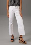 NU 20% KORTING: Aniston CASUAL 7/8 jeans met iets gerafelde voetzoom