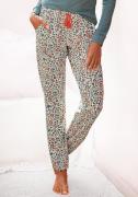 Lascana Pyjamabroek in bloemen print all-over