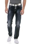 NU 20% KORTING: Cipo & Baxx Regular fit jeans met markante wassing