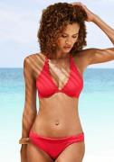 Lascana Bikinitop met beugels Scallop met gelaserde gegolfde rand