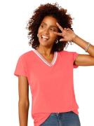 NU 20% KORTING: Classic Basics Shirt met V-hals Shirt (1-delig)