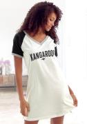 KangaROOS Big-shirt met contrastkleurige raglanmouwen