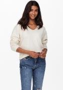 NU 20% KORTING: Only Trui met V-hals ONLRICA LIFE L/S V-NECK PULLO KNT...