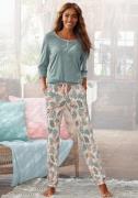 NU 20% KORTING: Lascana Pyjama met gedessineerde broek (2-delig, 1 stu...