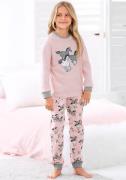 NU 20% KORTING: Petite fleur Pyjama in een lang model met paardenprint...