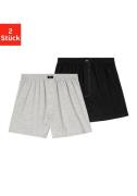 H.I.S Wijde boxershort van zacht single-jerseymateriaal (set, 2 stuks)