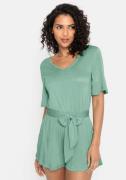 NU 20% KORTING: Buffalo Korte jumpsuit (Met een bindceintuur)