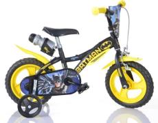 Dino Kinderfiets Batman 12 inch met zijwieltjes, drinkfles en klep