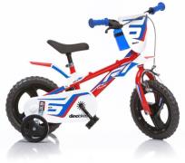 Dino Kinderfiets Mountainbike 12 inch met zijwieltjes, klep en coole s...