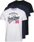 Jack & Jones T-shirt ETHAN TEE 3PK (3-delig, Set van 3)