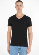 NU 20% KORTING: Tommy Hilfiger T-shirt V-Shirt Stretch Slim