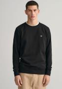 Gant Sweatshirt REG SHIELD C-NECK SWEAT met logoborduursel op borsthoo...