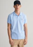 Gant Poloshirt SLIM SHIELD SS PIQUE POLO met logoborduursel op borstho...