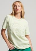 Superdry Shirt met ronde hals EMBOSSED VL T SHIRT