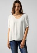 STREET ONE Blouse zonder sluiting met verlengd rugpand