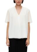 NU 20% KORTING: s.Oliver BLACK LABEL Shirtblouse met ingelegde plooi v...