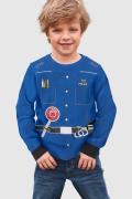 NU 20% KORTING: KIDSWORLD Shirt met lange mouwen Politie Uniformprint