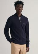 NU 20% KORTING: Gant Vest COTTON PIQUE ZIP CARDIGAN met logoborduursel...