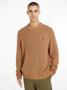 NU 20% KORTING: TOMMY JEANS Gebreide trui TJM REG TONAL XS BADGE SWEAT...