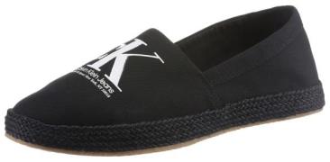 Calvin Klein Espadrilles met raffiabeleg