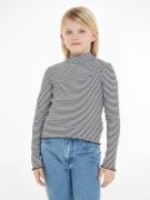 NU 20% KORTING: Tommy Hilfiger Longsleeve STRIPE MOCK NECK TOP L/S