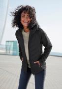 NU 20% KORTING: Vivance Gewatteerde jas met tricot-fleece-mouwen