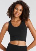 active by Lascana Sporttop -Basic-Crop-Top met brede bandjes