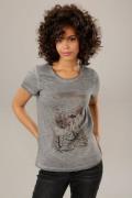 NU 20% KORTING: Aniston CASUAL T-shirt met glinstersteentjes gegarneer...