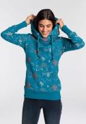 NU 20% KORTING: Ragwear Sweater GRIPY FLOWERS O Hoodie met gebloemde p...