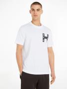 NU 25% KORTING: Tommy Hilfiger Shirt met korte mouwen VARSITY H TEE