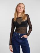 NU 25% KORTING: pieces Shirt met lange mouwen PCNINNI LS MESH TOP NOOS...