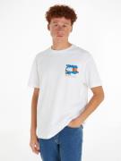 TOMMY JEANS T-shirt TJM TOMMY NY GRAFFITI FLAG TEE